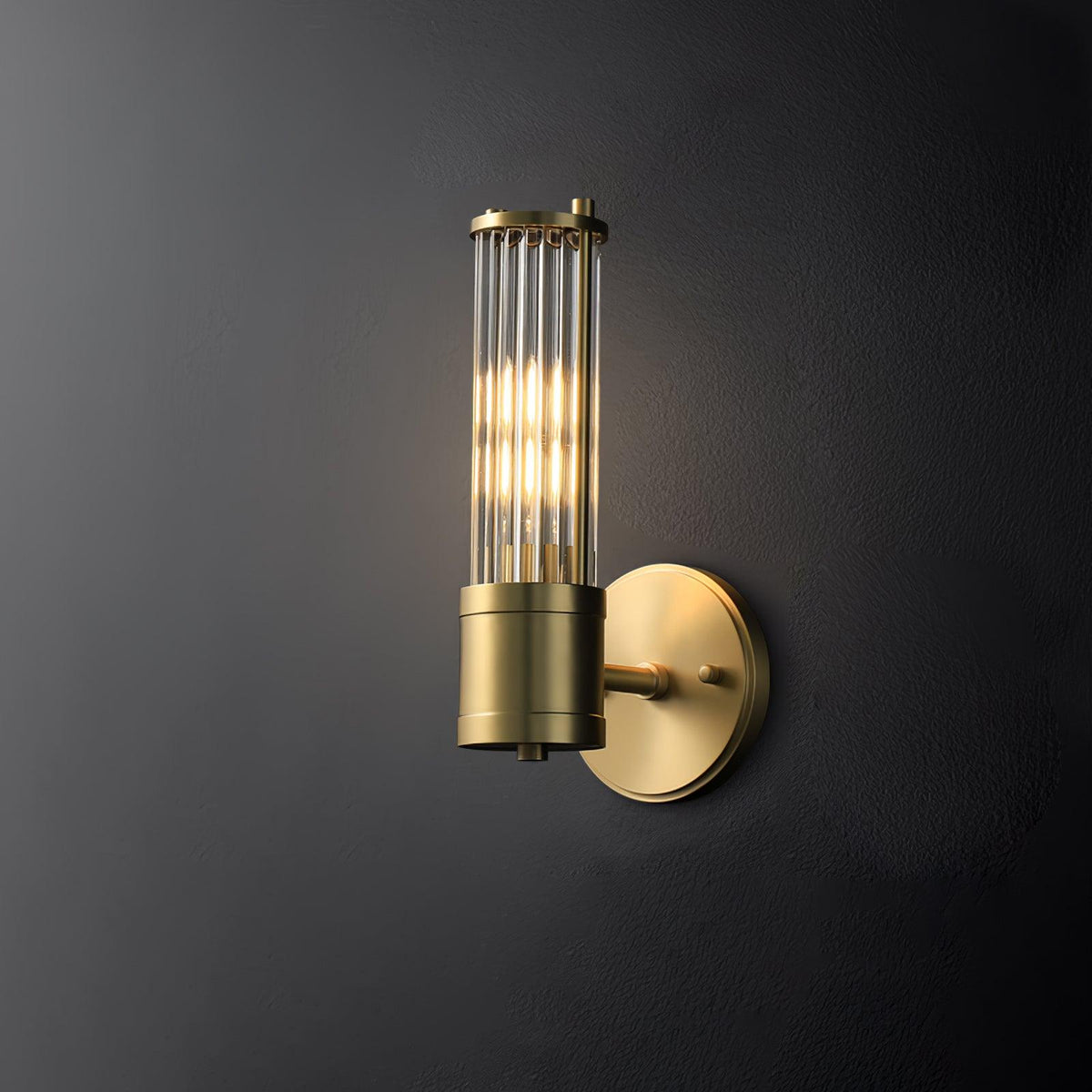 Vevenisra lampada da parete in vetro Art Nordico Cilindrica