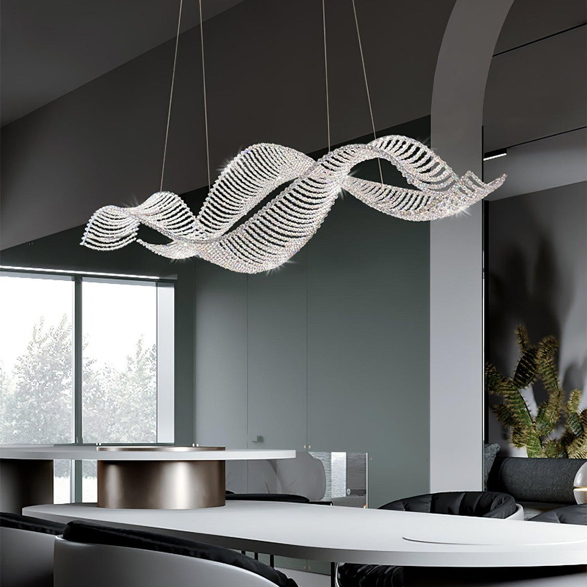 Caelox lampadario Cristallo Postmoderno di lusso