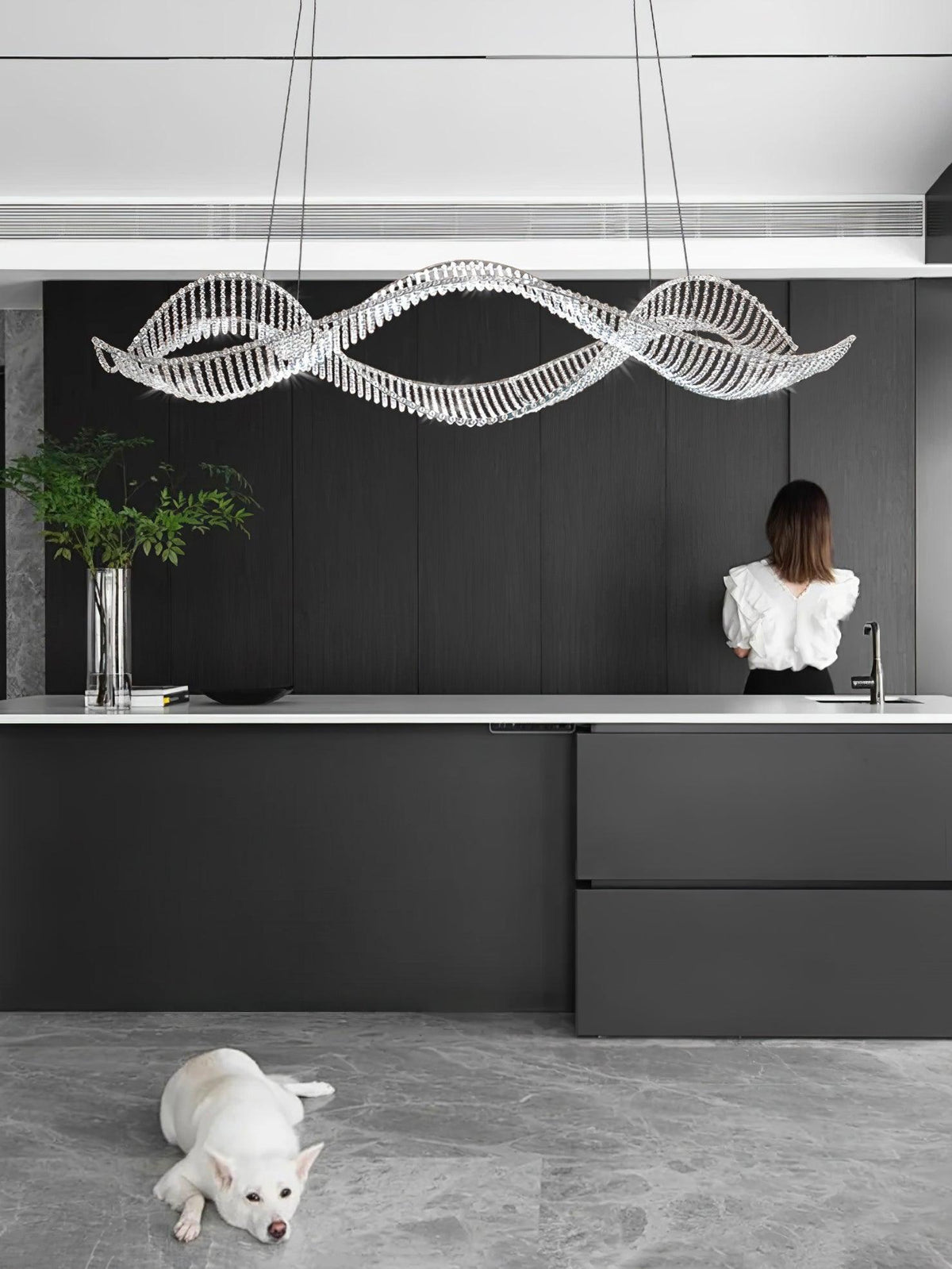 Caelox lampadario Cristallo Postmoderno di lusso
