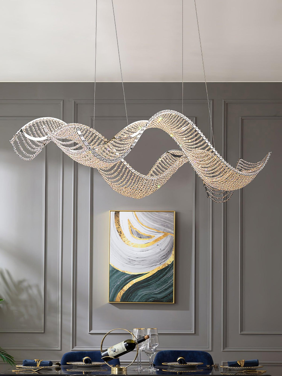 Caelox lampadario Cristallo Postmoderno di lusso