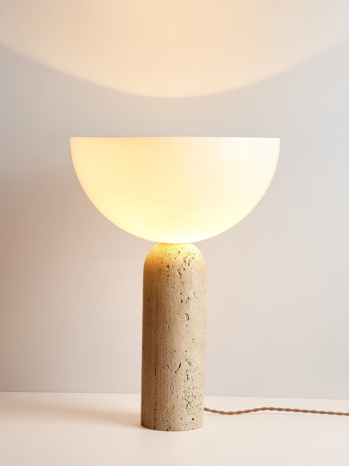 Tion travertino lampada da tavolo