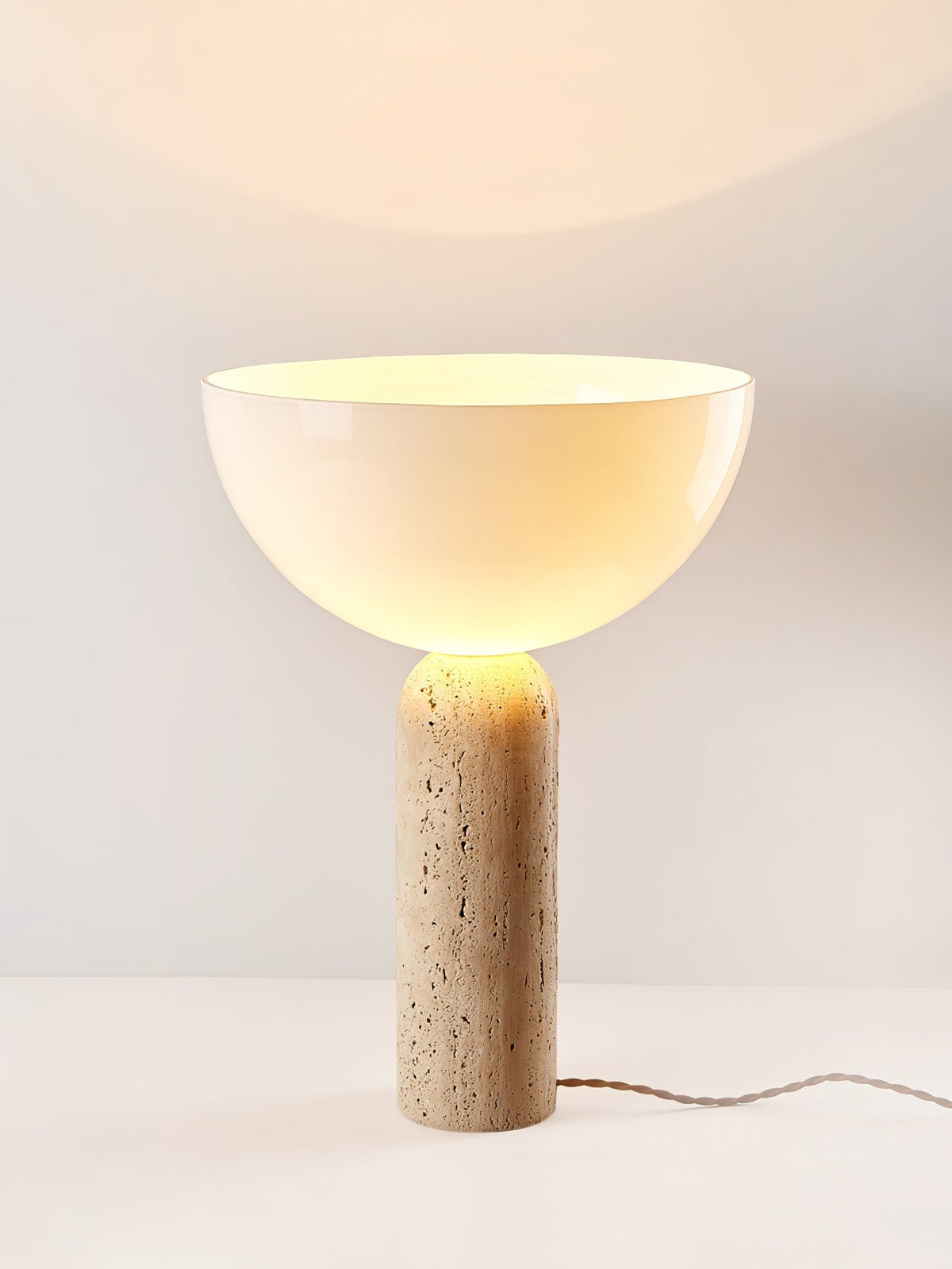 Tion travertino lampada da tavolo