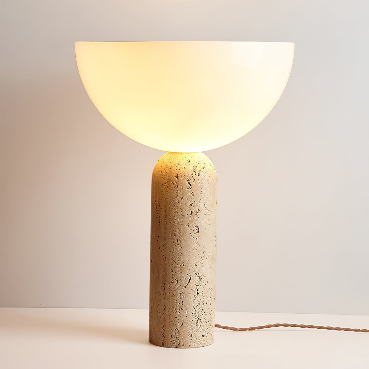 Tion travertino lampada da tavolo