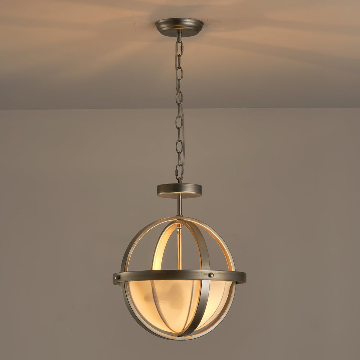 Aevuvyi lampada a sospensione metallo e tessuto moderno minimalista