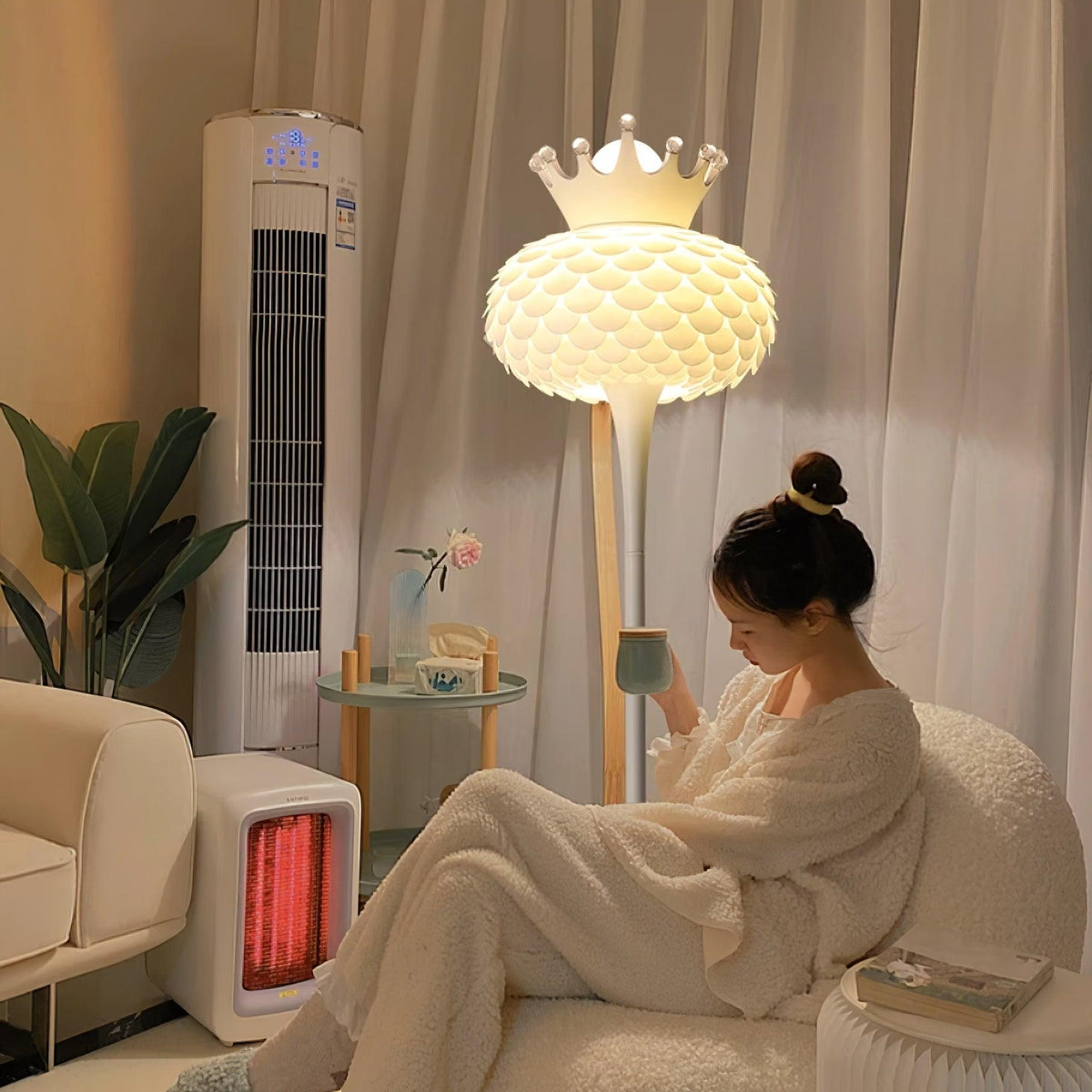 Regal lampada da terra in PVC moderna