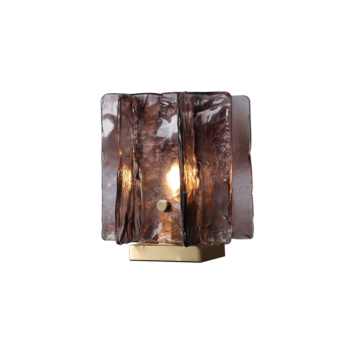 Avlaear lampada da tavolo in vetro artigianale
