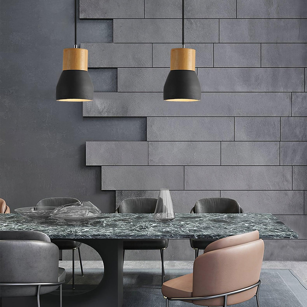 Concretis lampada a sospensione in cemento industriale