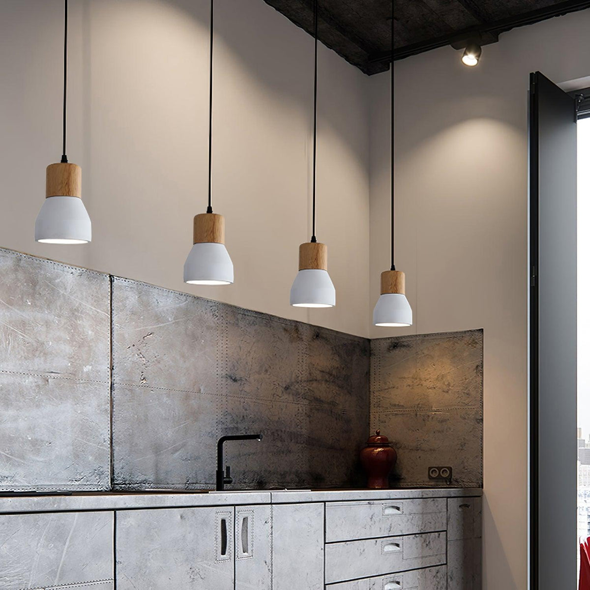 Concretis lampada a sospensione in cemento industriale