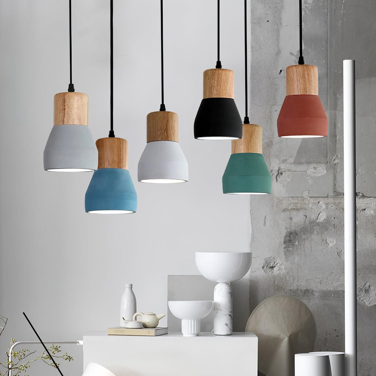 Concretis lampada a sospensione in cemento industriale