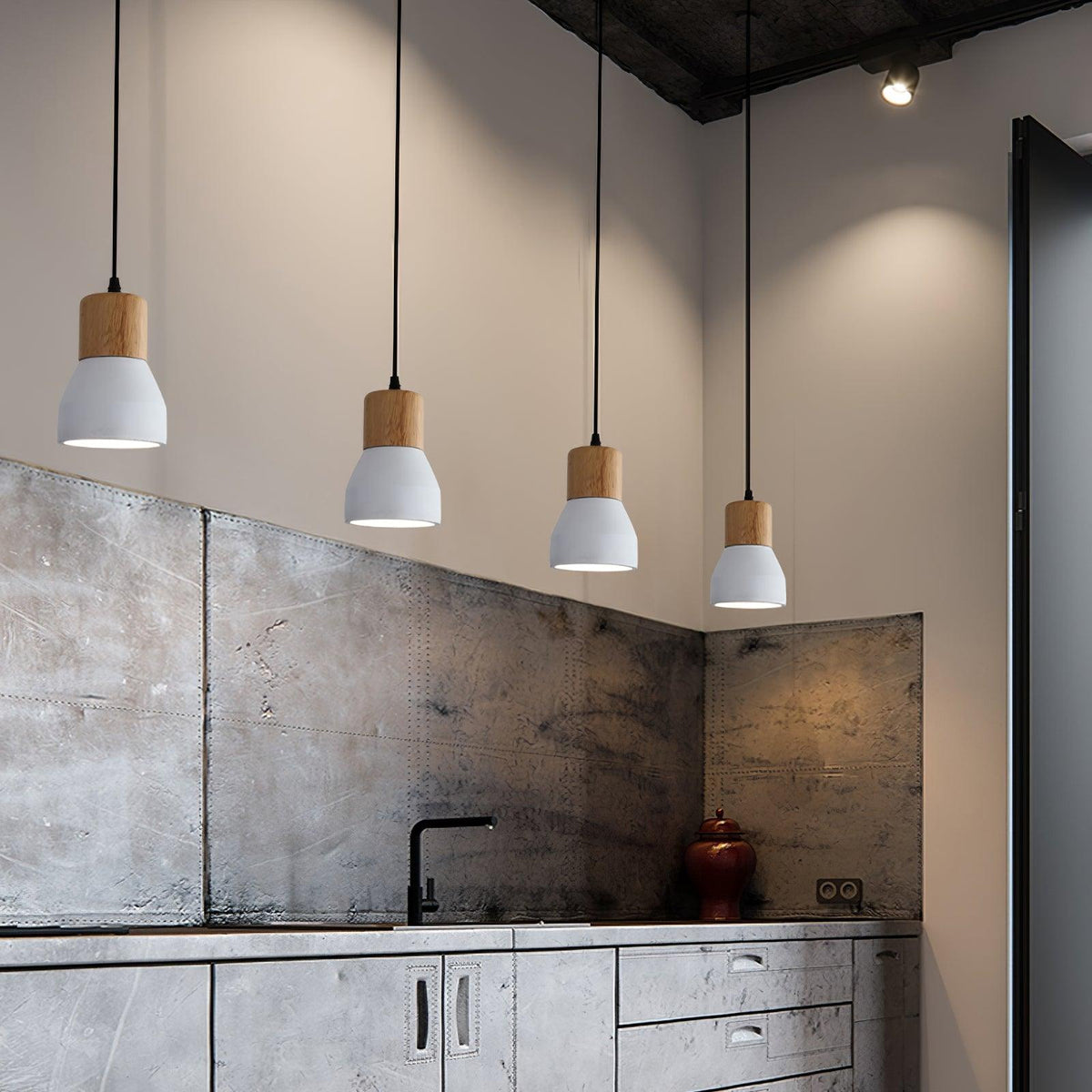 Concretis lampada a sospensione in cemento industriale