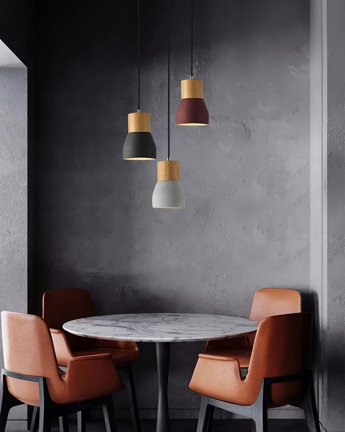 Concretis lampada a sospensione in cemento industriale
