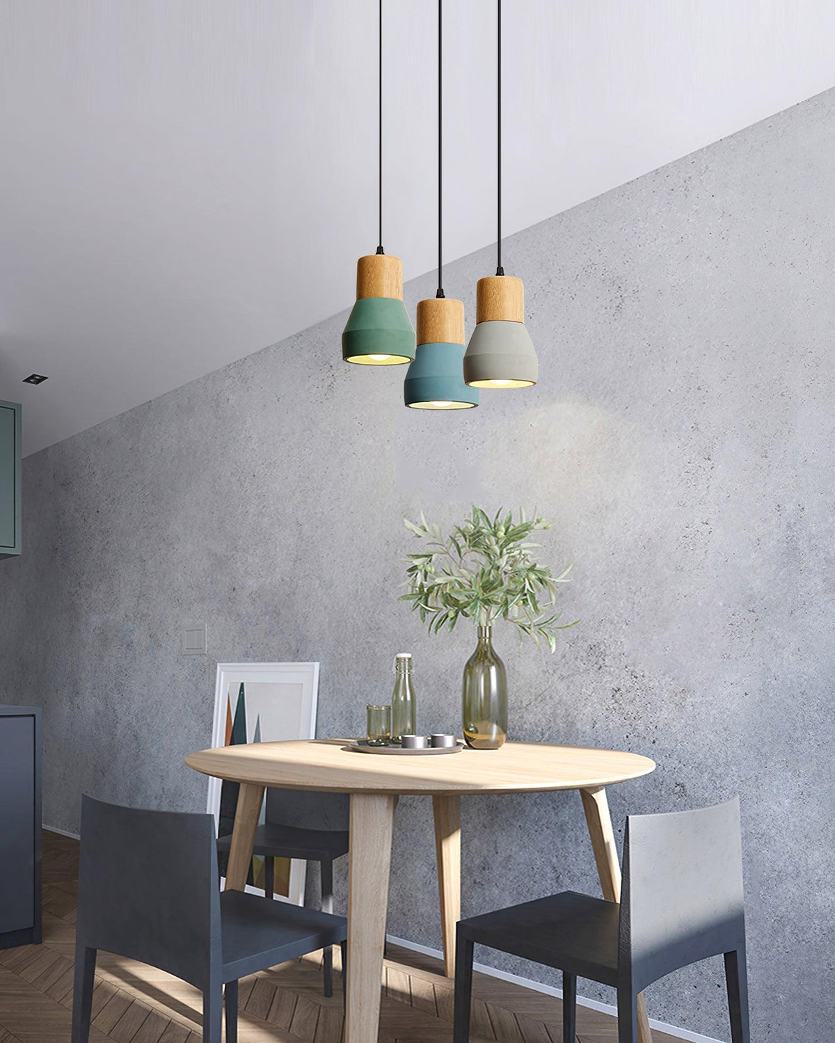 Concretis lampada a sospensione in cemento industriale
