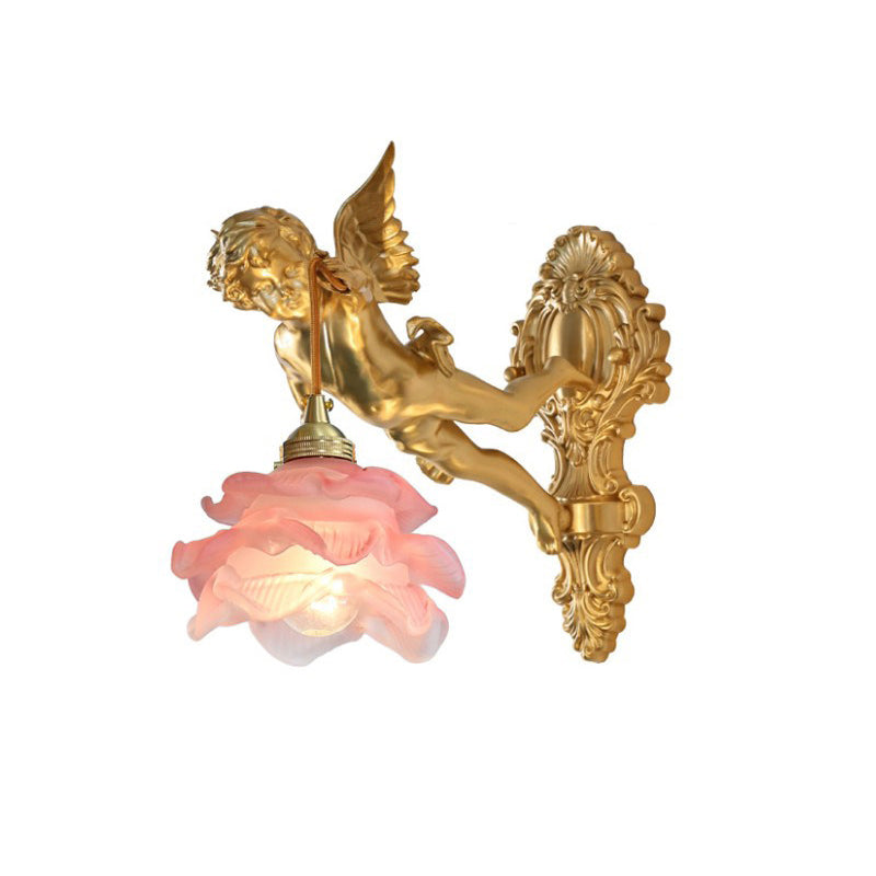 Solange Angel vetro lampada da parete