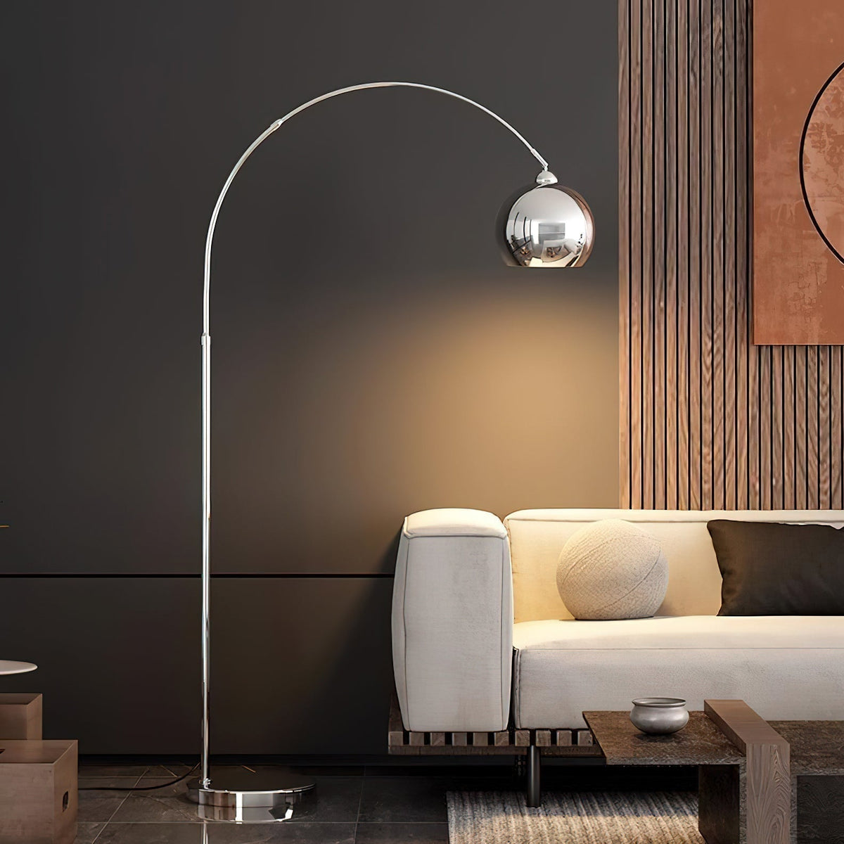 Opal lampada da terra minimalista
