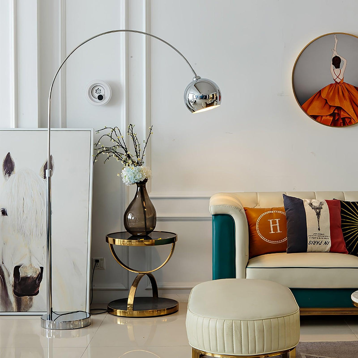 Opal lampada da terra minimalista