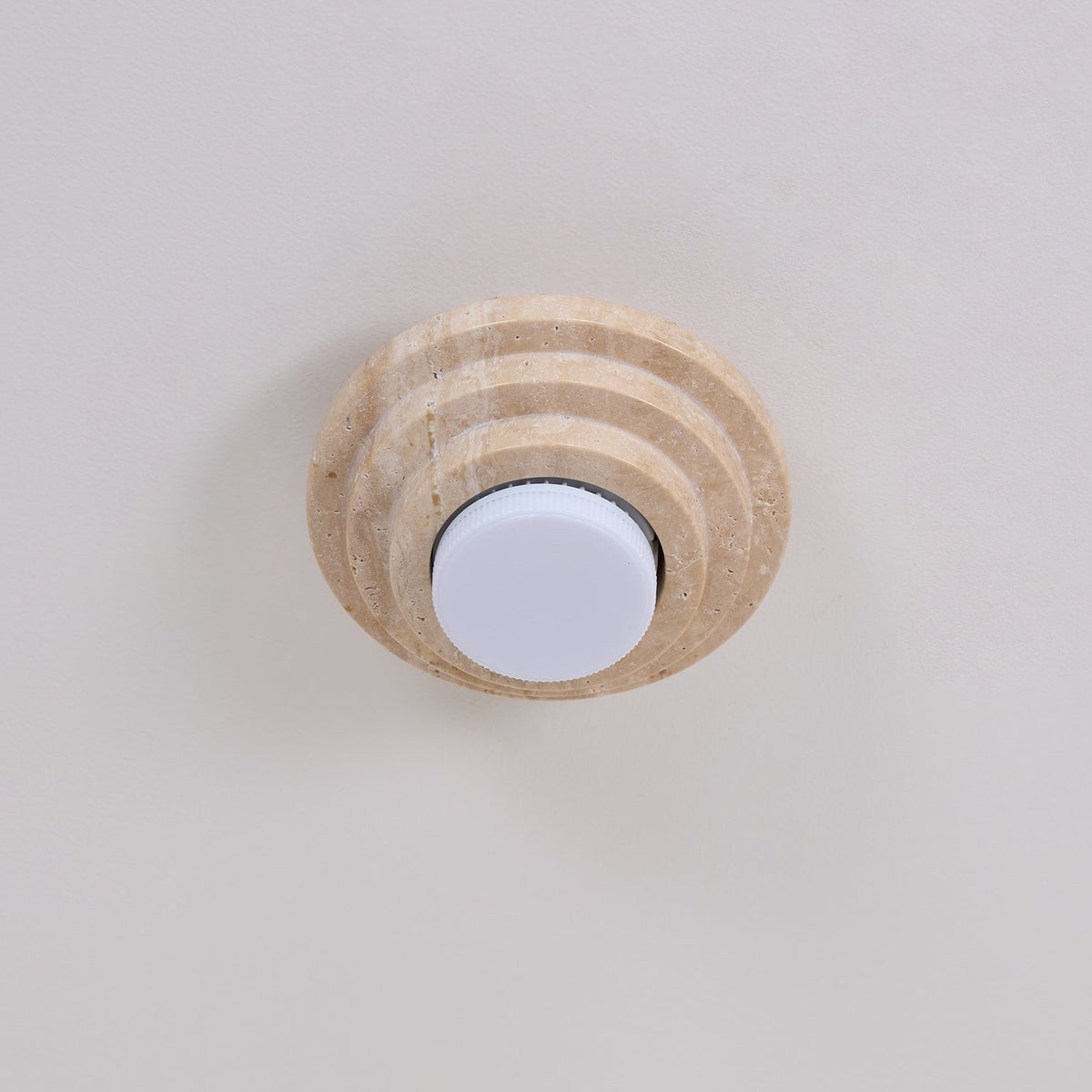 Zadoraris lampada da soffitto a strati in travertino