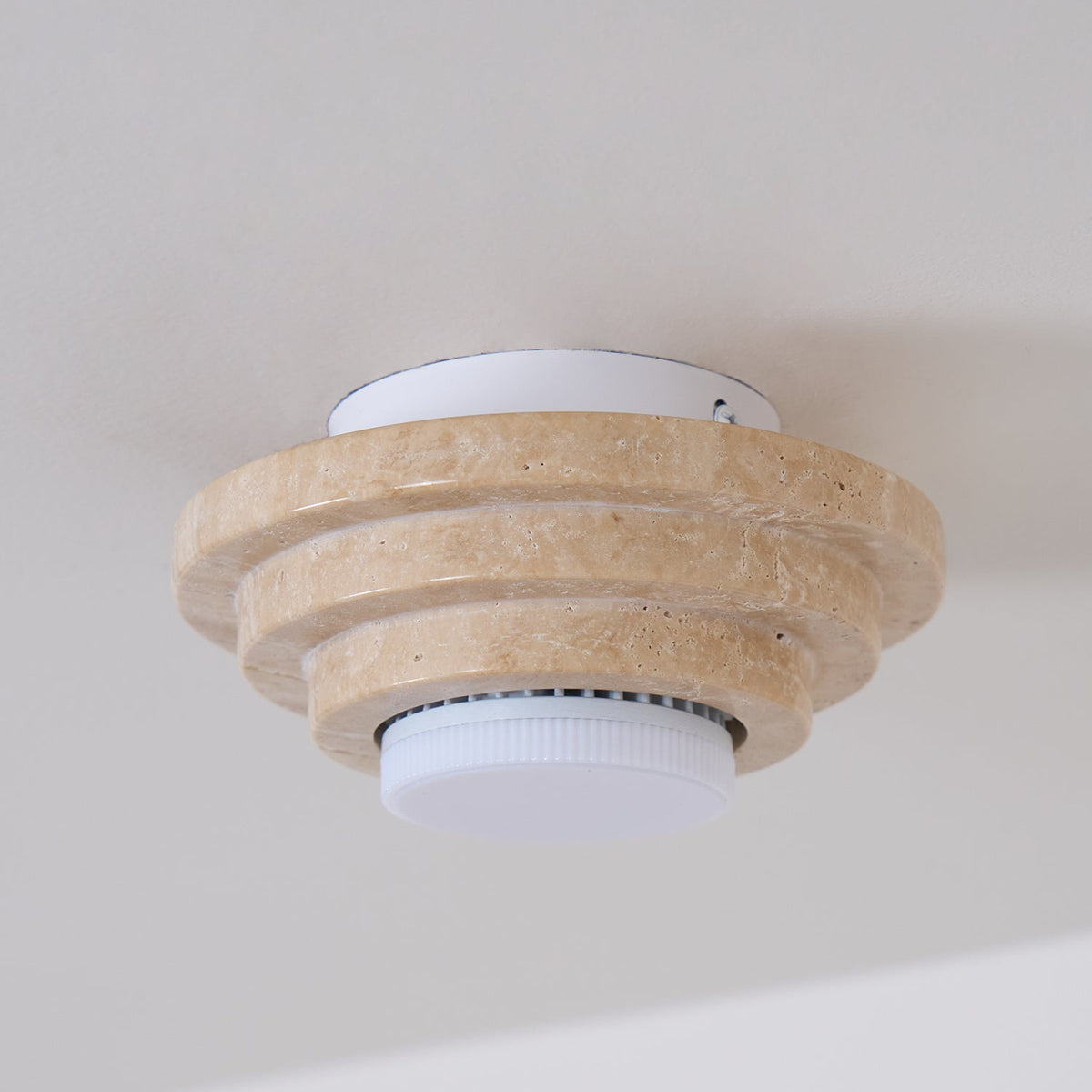 Zadoraris lampada da soffitto a strati in travertino