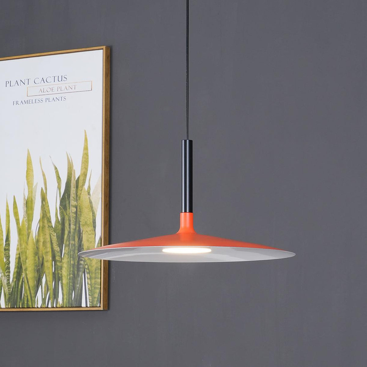 Ardinena lampada a sospensione Disco Piatto in Alluminio