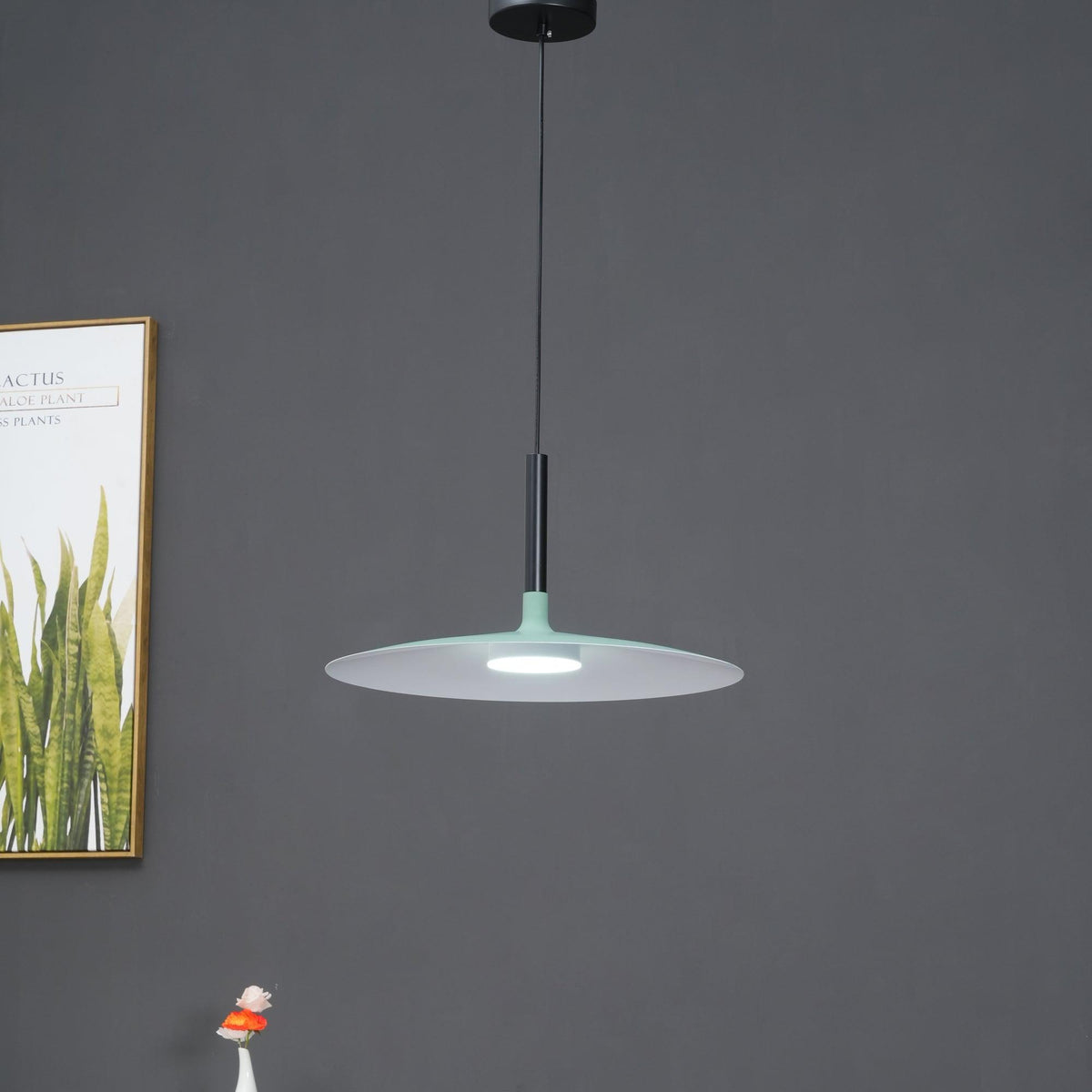 Ardinena lampada a sospensione Disco Piatto in Alluminio