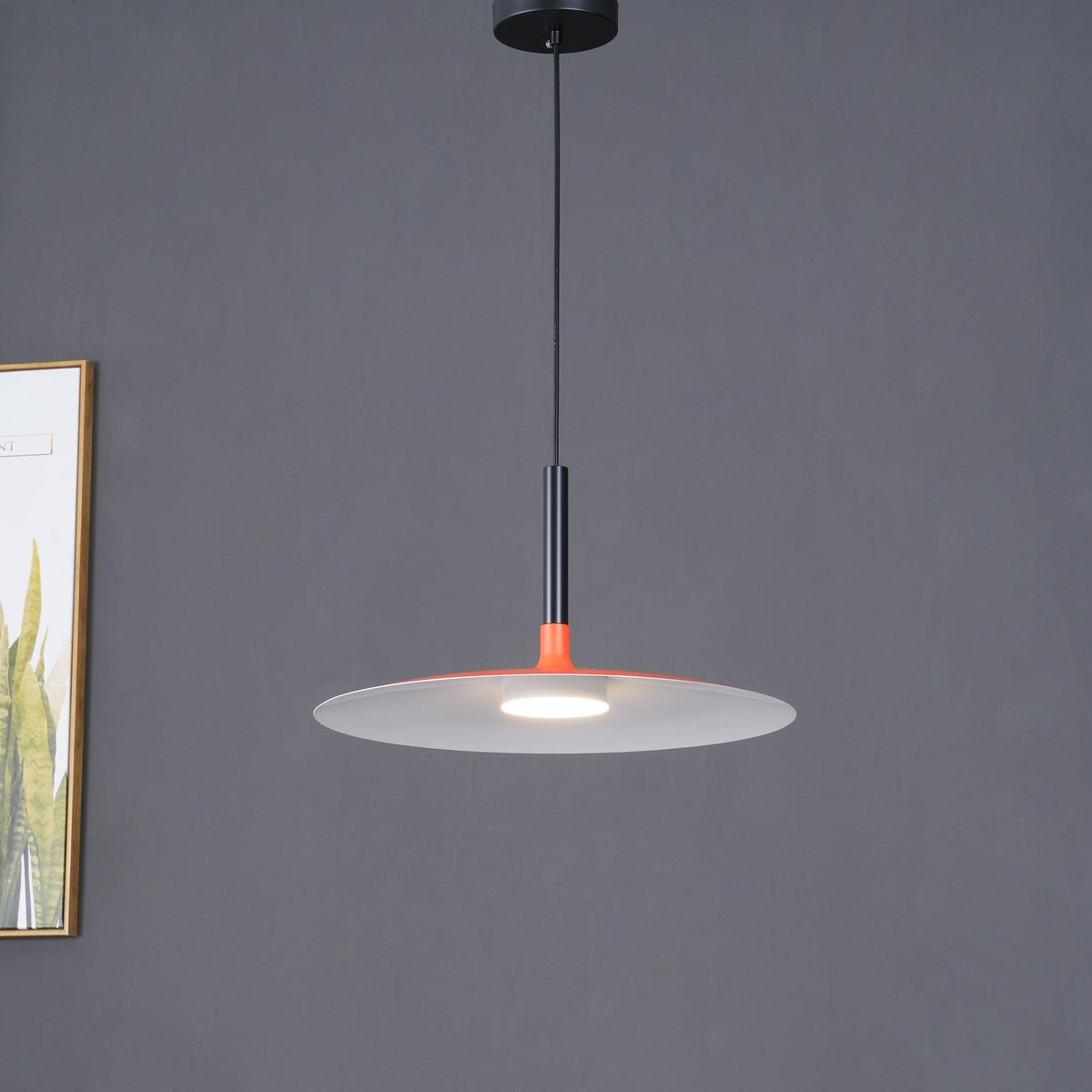 Ardinena lampada a sospensione Disco Piatto in Alluminio