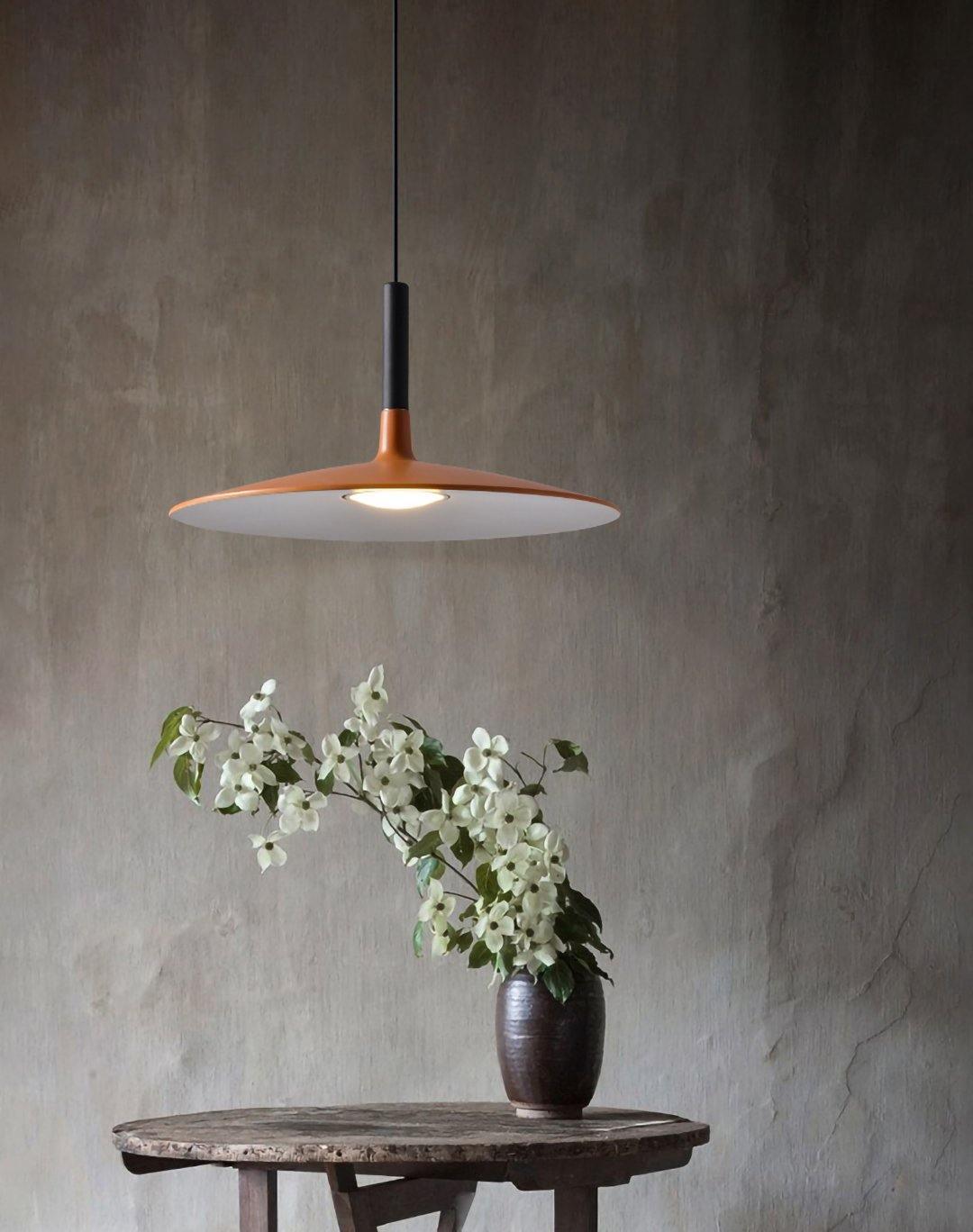 Ardinena lampada a sospensione Disco Piatto in Alluminio