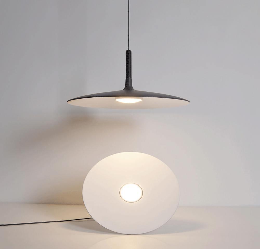 Ardinena lampada a sospensione Disco Piatto in Alluminio