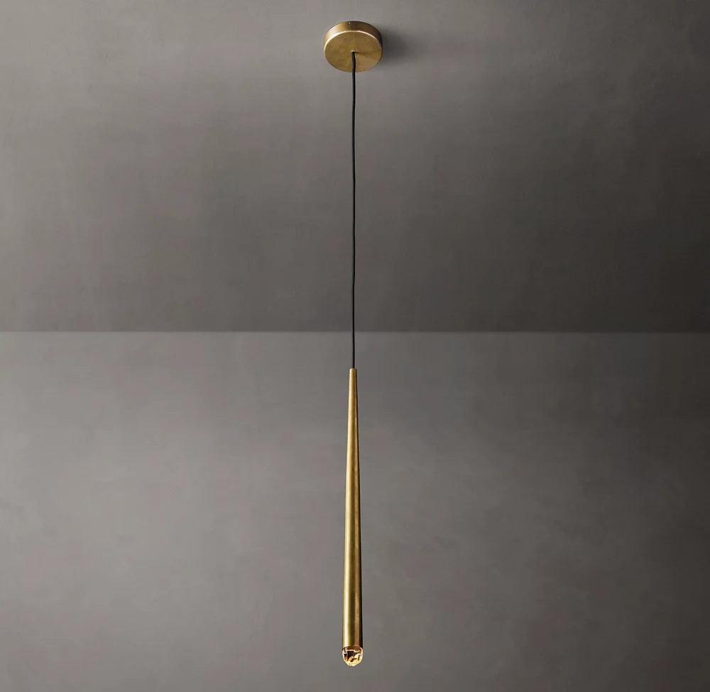 Larry lampadario Cristallo ottone Annerito Argento Scala