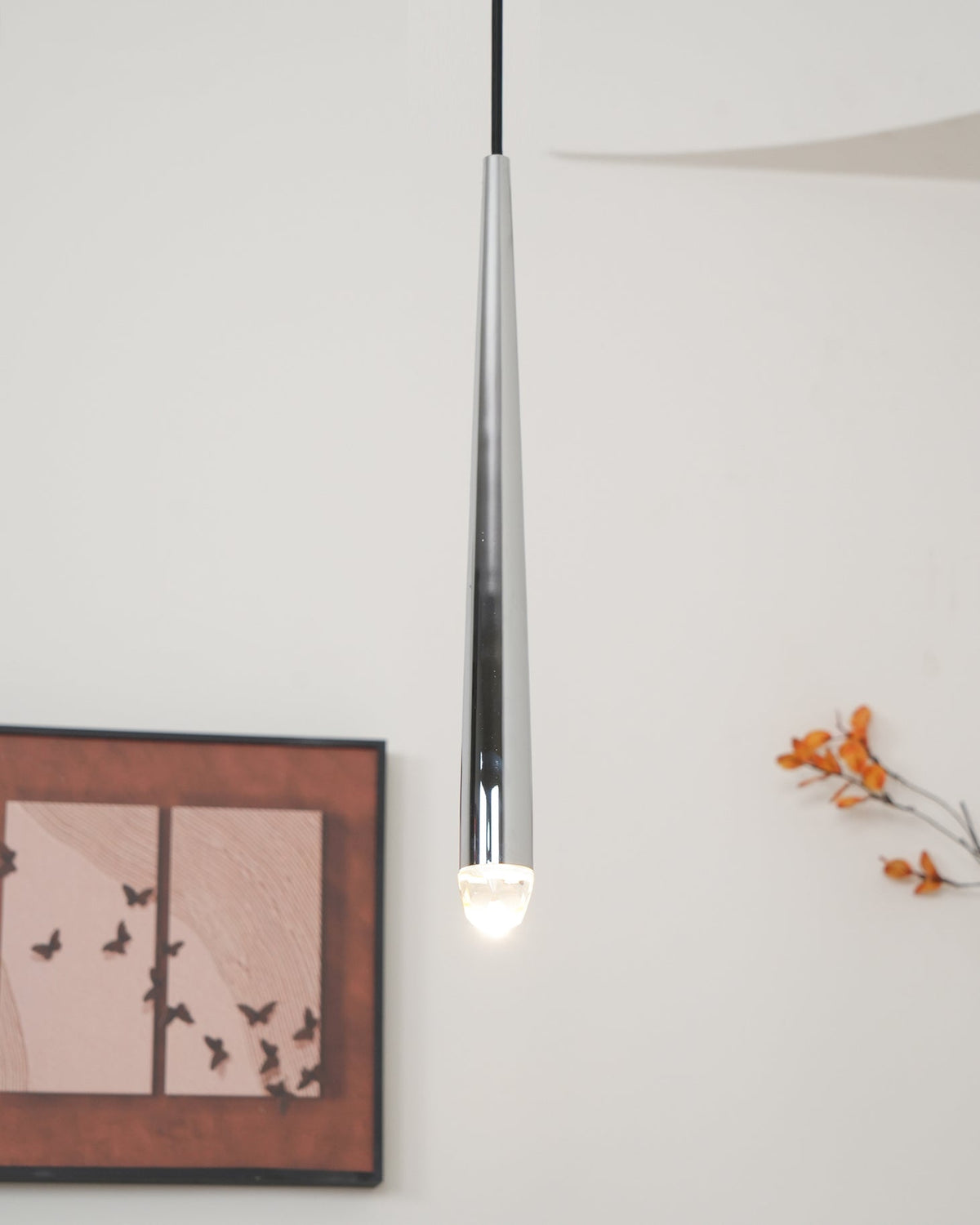 Larry lampadario Cristallo ottone Annerito Argento Scala