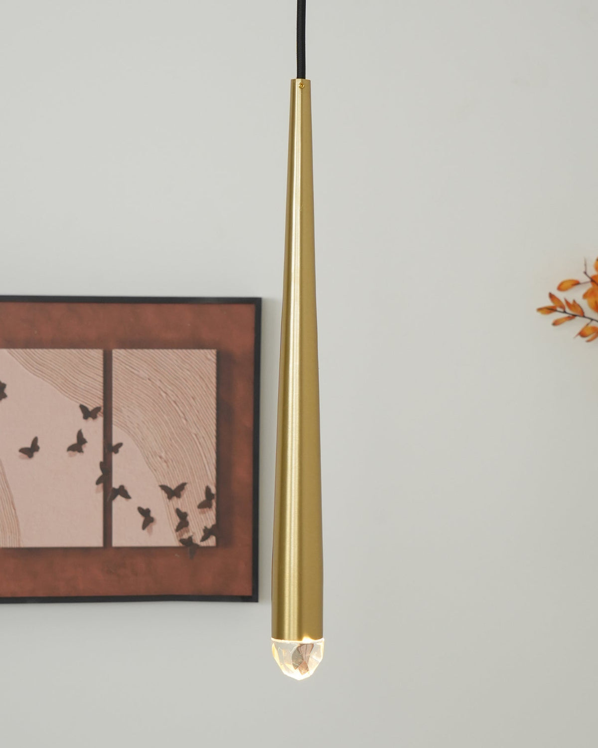 Larry lampadario Cristallo ottone Annerito Argento Scala