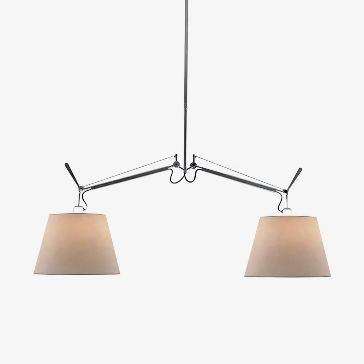 Evmirion lampada a sospensione con paralume in tessuto Premium Elegance