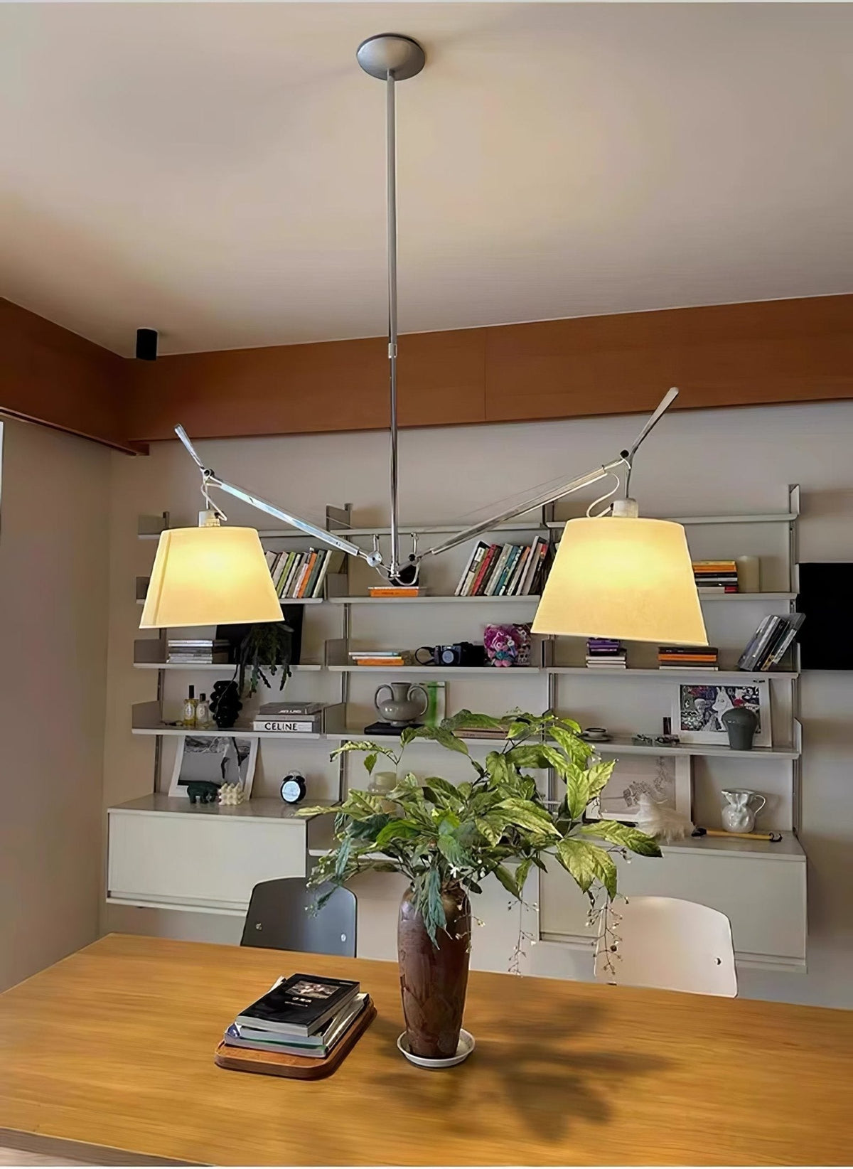 Evmirion lampada a sospensione con paralume in tessuto Premium Elegance