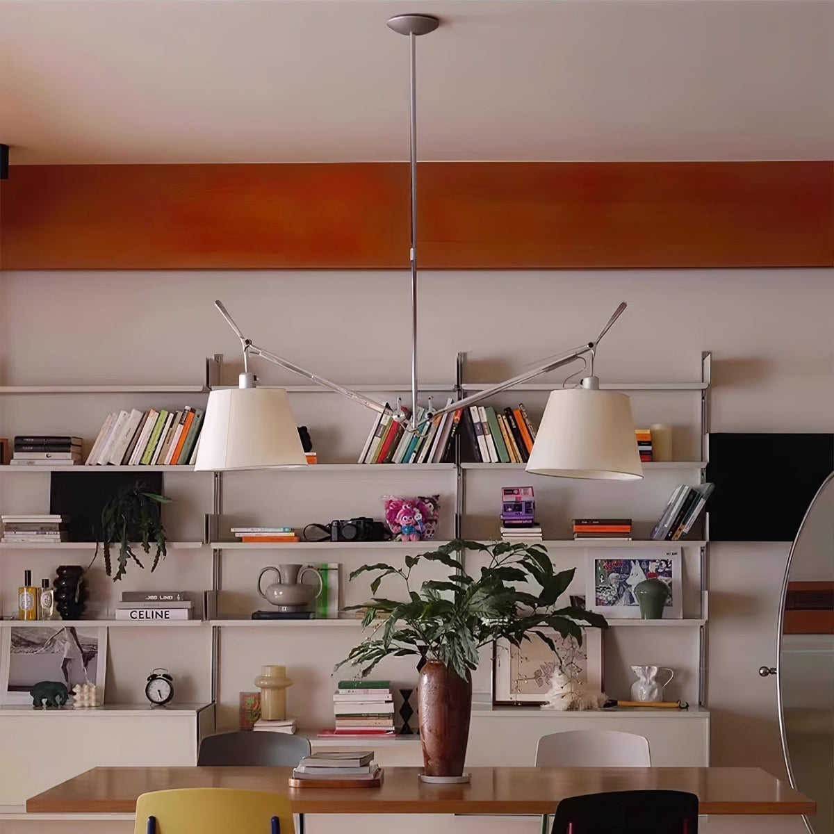 Evmirion lampada a sospensione con paralume in tessuto Premium Elegance