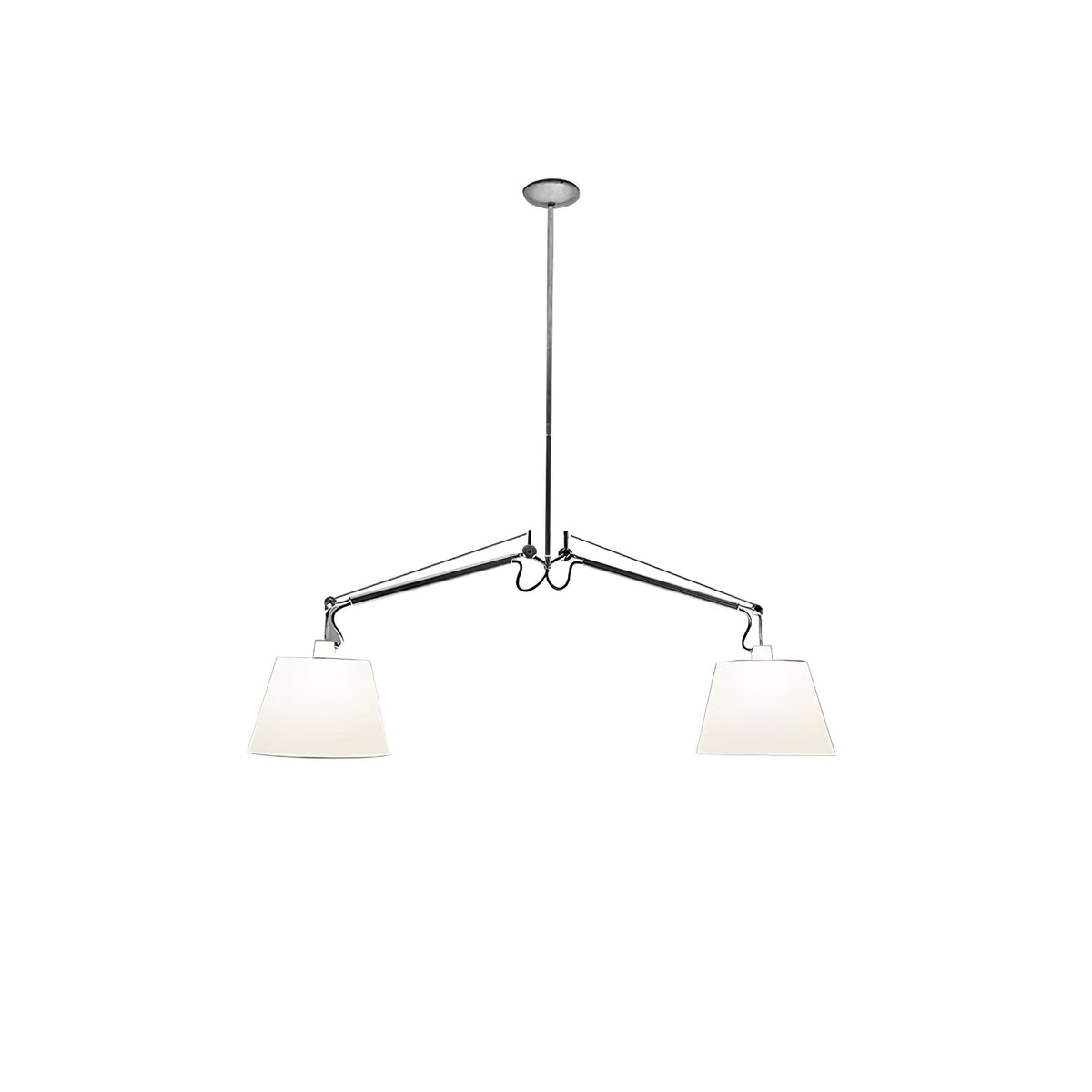 Evmirion lampada a sospensione con paralume in tessuto Premium Elegance