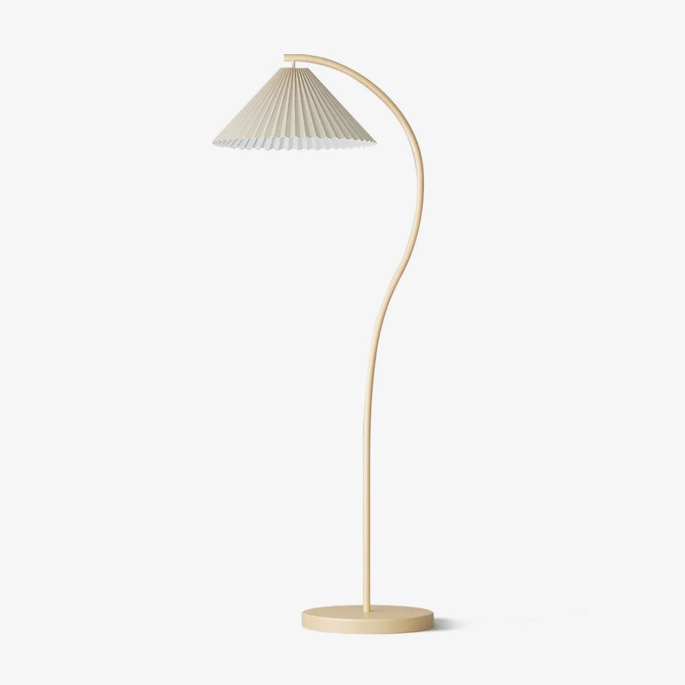 Mytalil lampada da terra moderna in tessuto Curvo