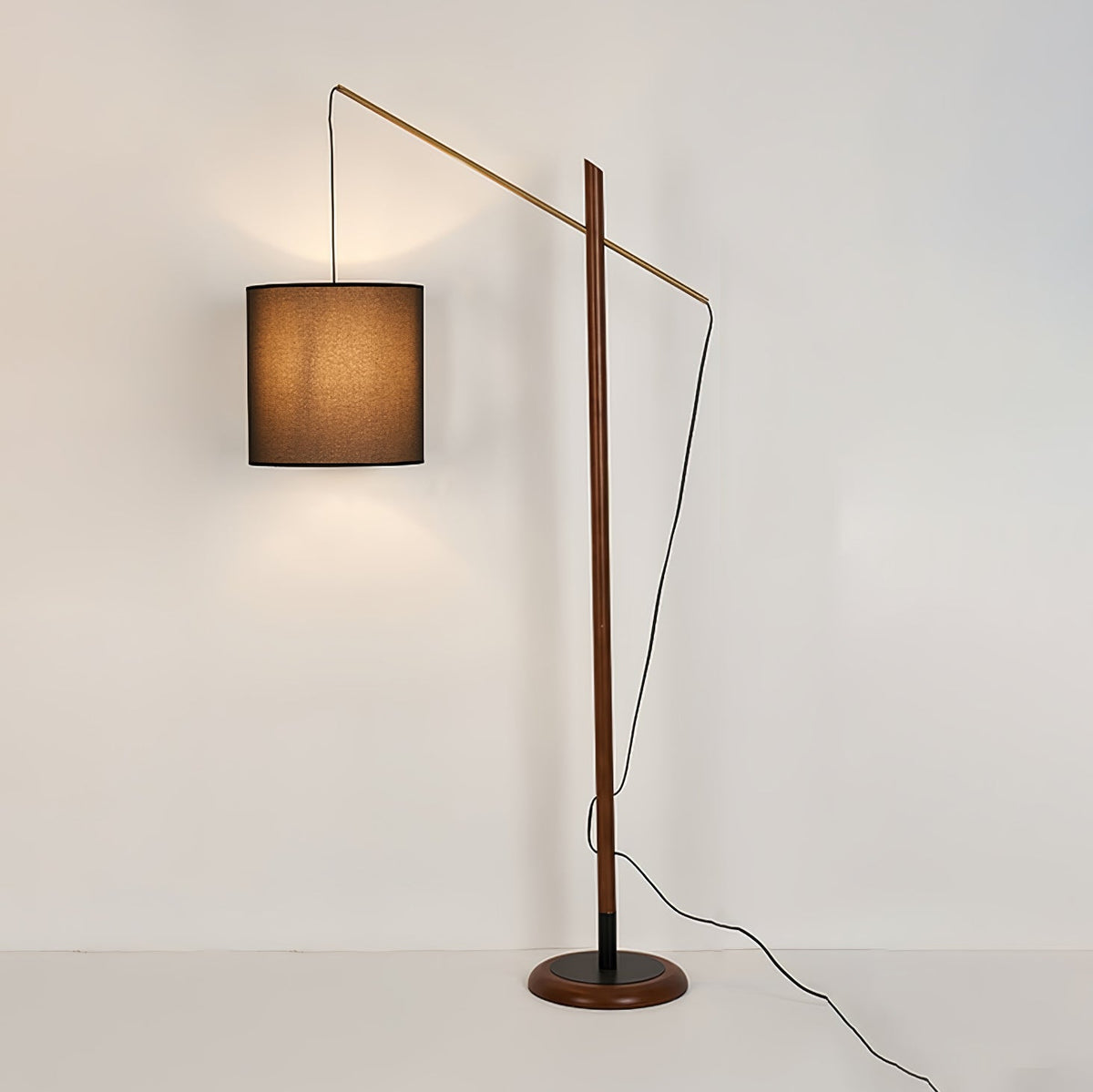 Nyvariol lampada da terra minimalista in legno