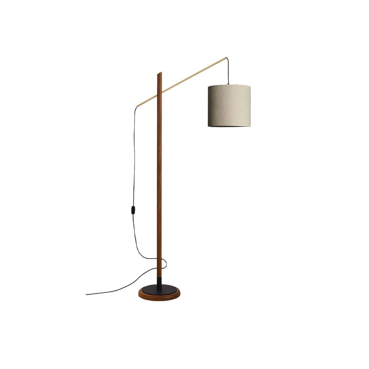 Nyvariol lampada da terra minimalista in legno