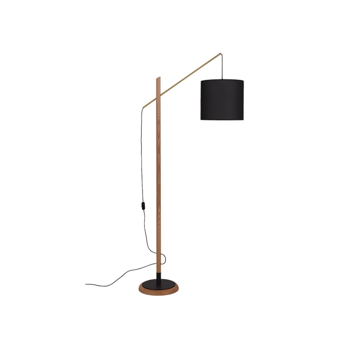 Nyvariol lampada da terra minimalista in legno
