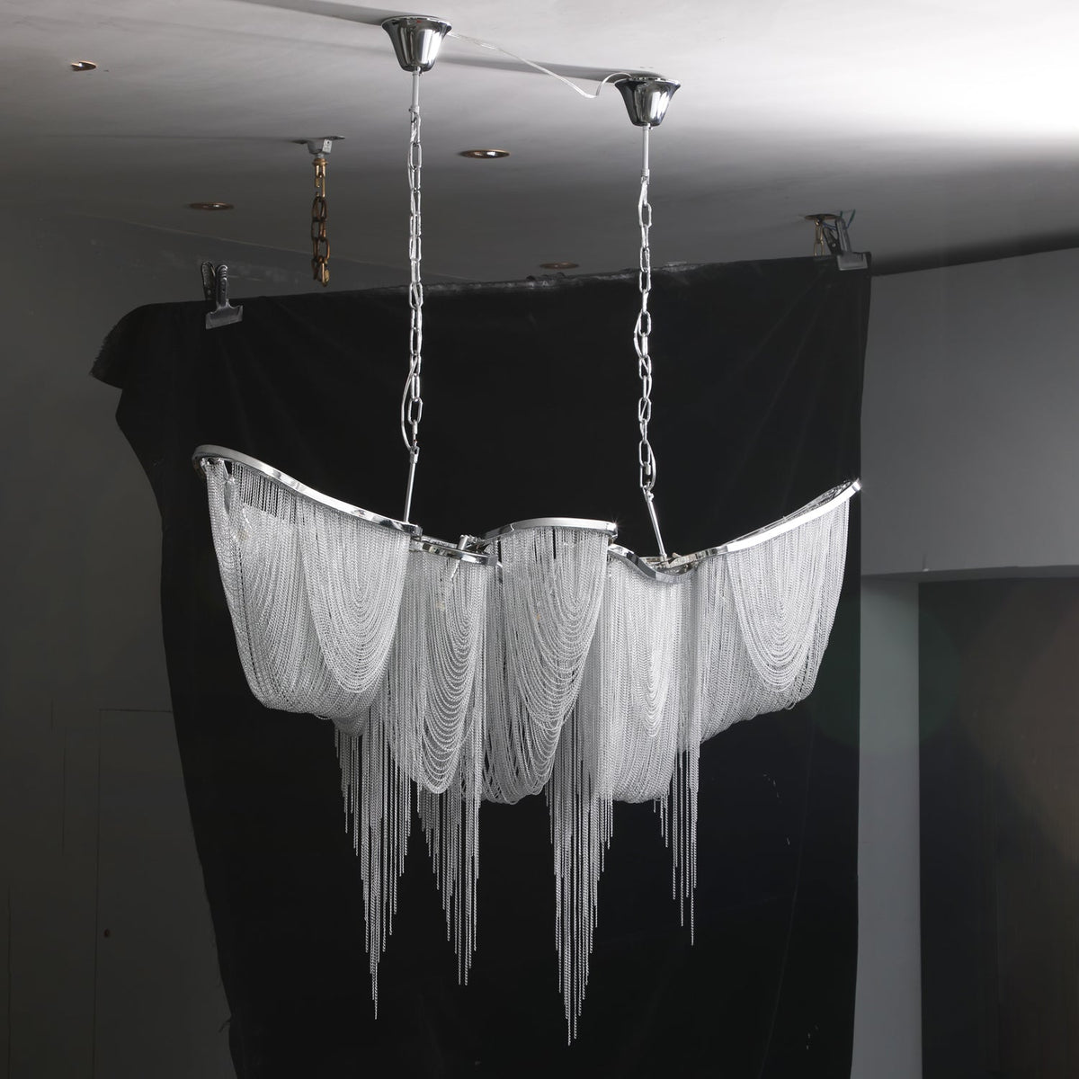 Soleraria lampadario Frangia Oro