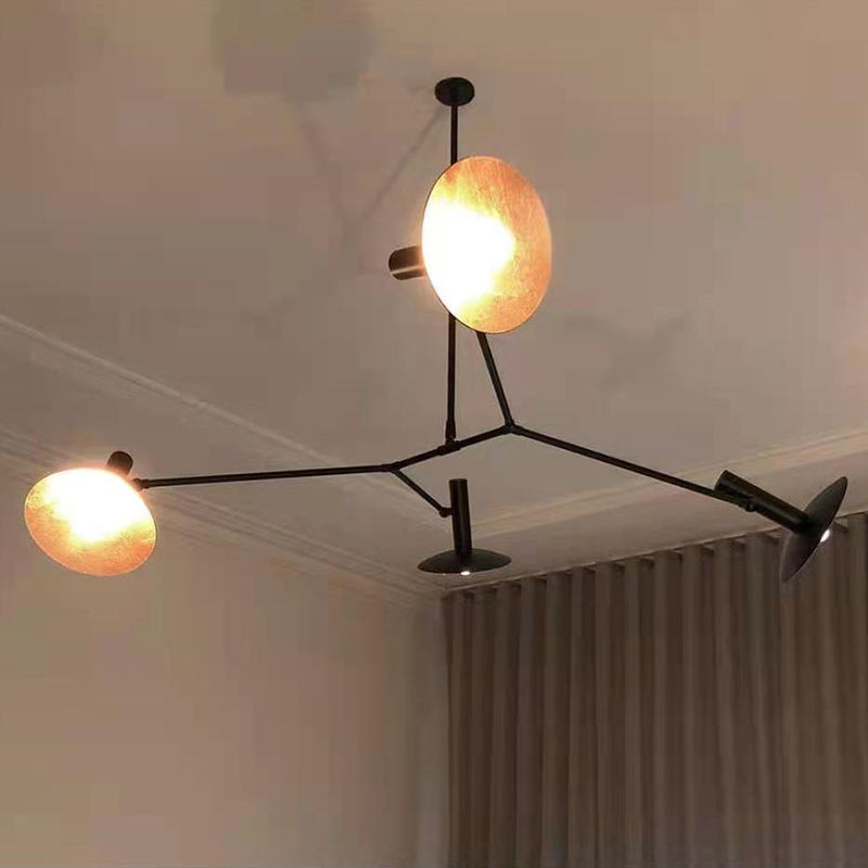 Tinduvyo lampadario moderno minimalista in metallo e vetro