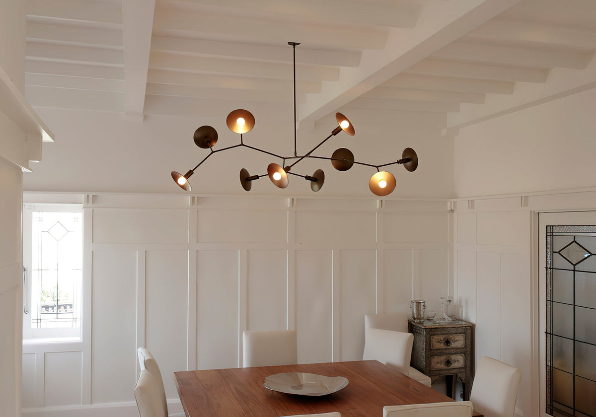 Tinduvyo lampadario moderno minimalista in metallo e vetro