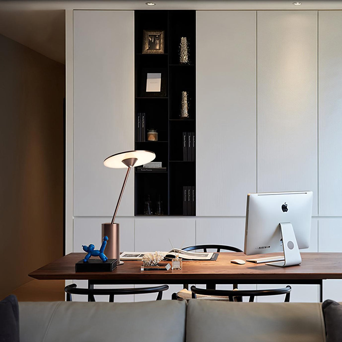 Feralielle Steel lampada da tavolo minimalista