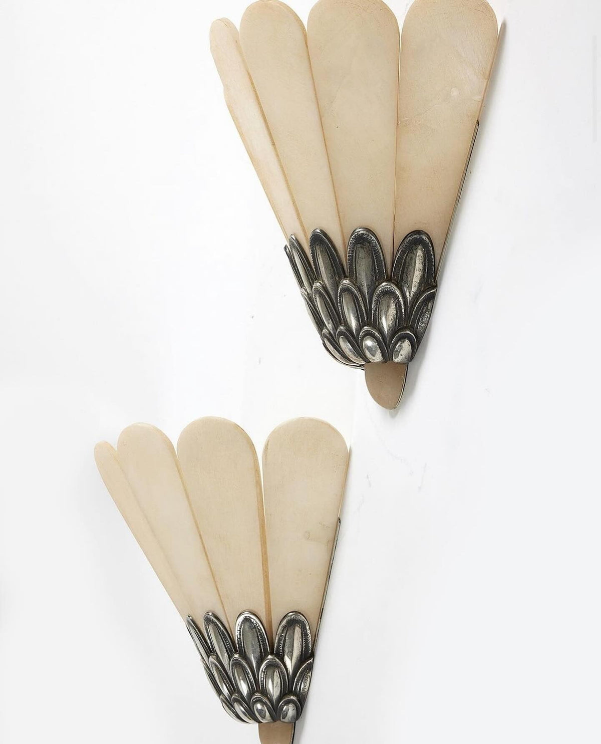 Marbe vintage alabastro lampada da parete a petali