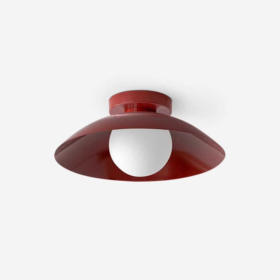 Lampada da soffitto in rosone metallico e vetro con opzioni di colore | Relic Pieces in metallo