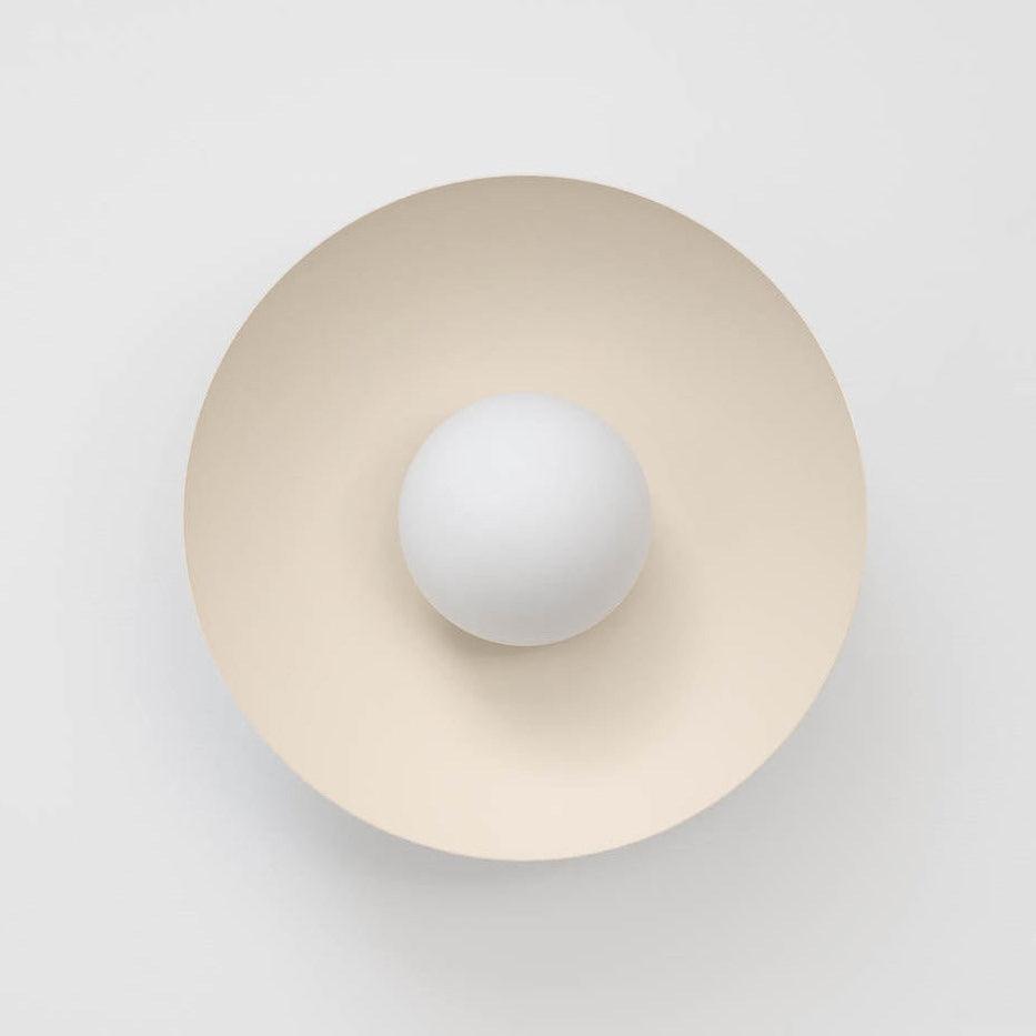 Lampada da soffitto in rosone metallico e vetro con opzioni di colore | Relic Pieces in metallo