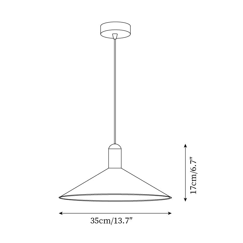 Lampada a sospensione LED minimalista Cono per Cucina e sala da pranzo