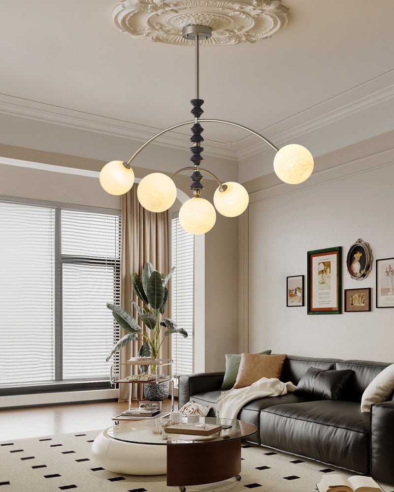 Cucarara lampadario Art Nordico Tradizionale ad Arco in legno