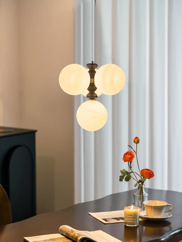 Cucarara lampadario Art Nordico Tradizionale ad Arco in legno