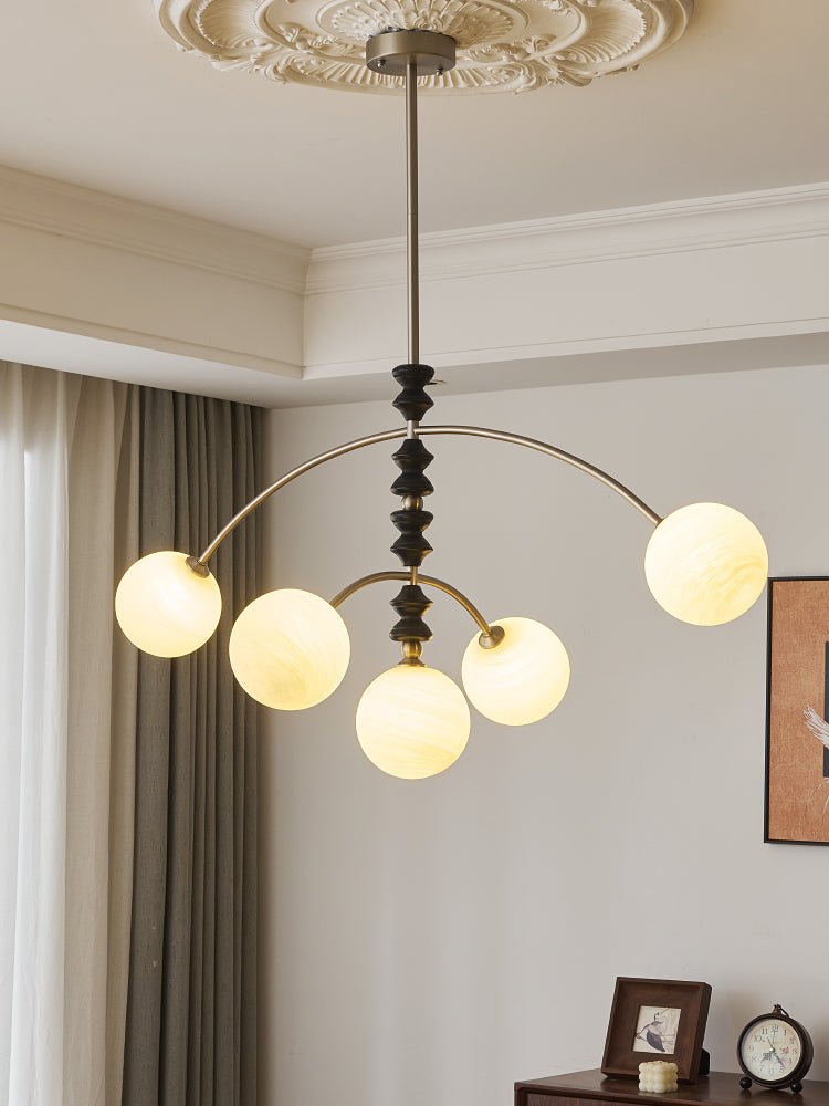 Cucarara lampadario Art Nordico Tradizionale ad Arco in legno