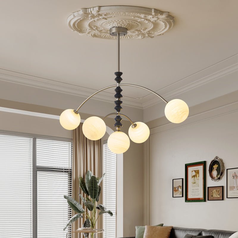 Cucarara lampadario Art Nordico Tradizionale ad Arco in legno