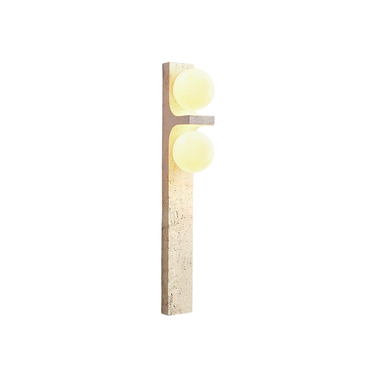 Eirikuvys applique da parete organica moderna minimalista in travertino